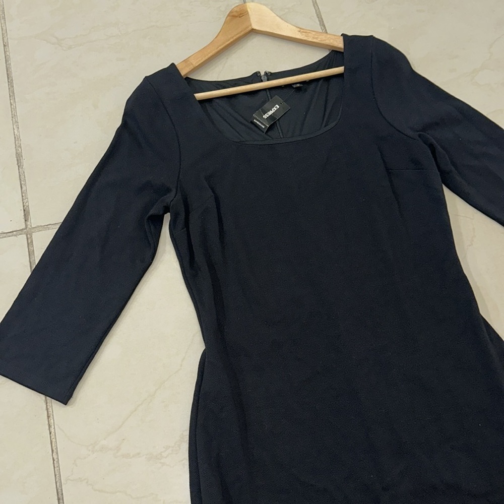 Express black midi‎ dress Sz. M - Picture 4 of 11